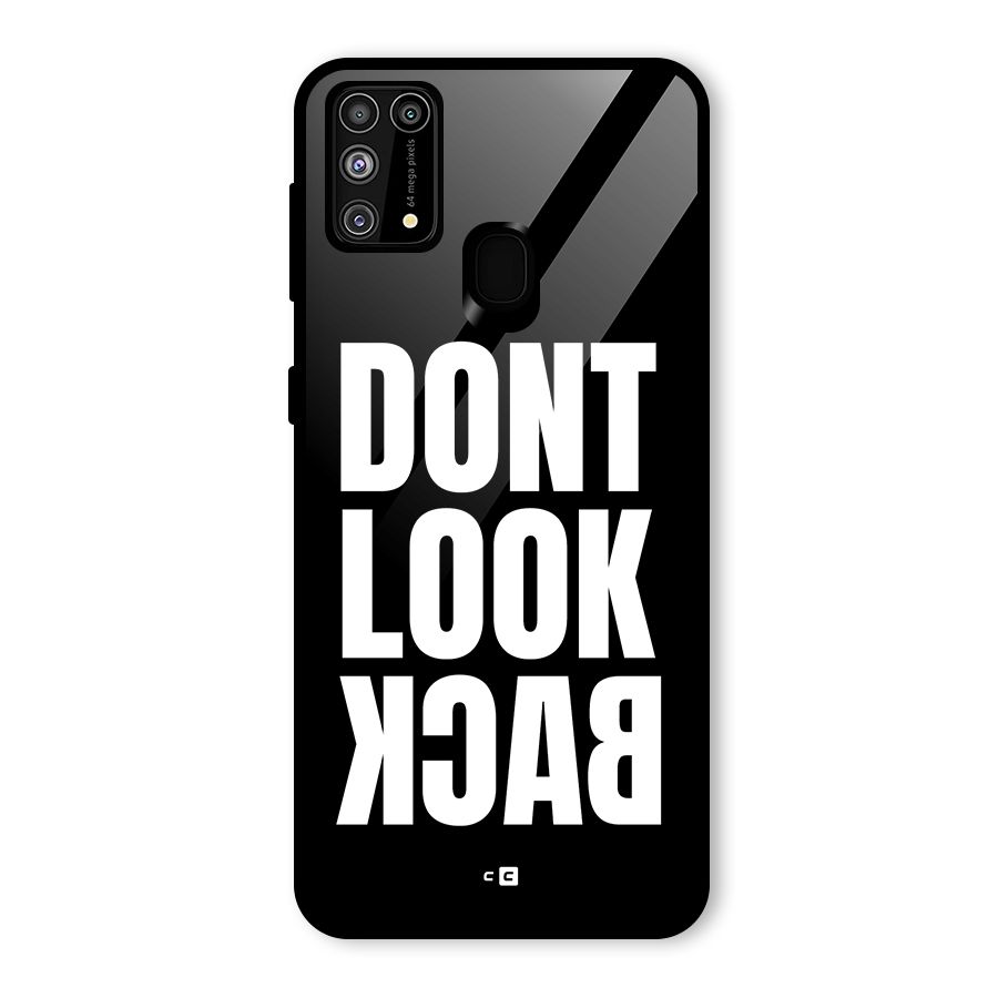 Dont Look Back Glass Back Case for Galaxy M31
