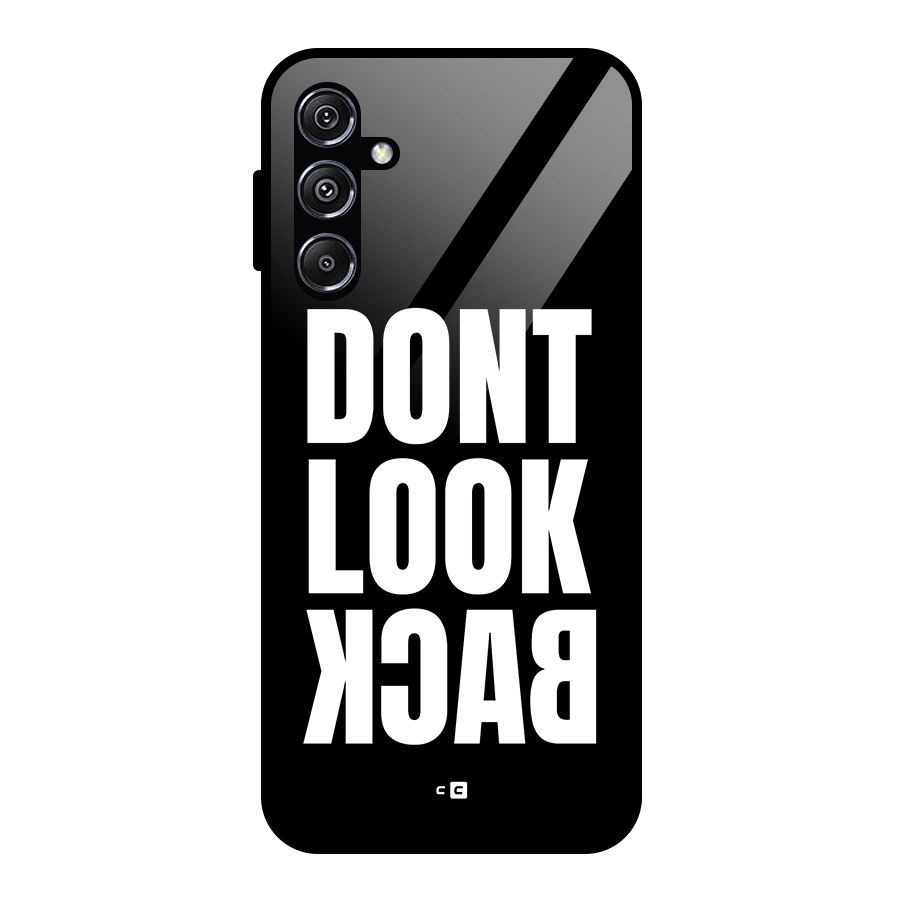 Dont Look Back Glass Back Case for Galaxy M34 5G