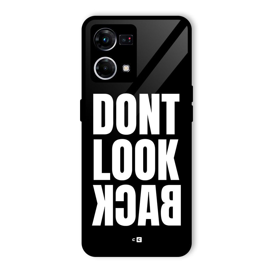 Dont Look Back Glass Back Case for Oppo F21 Pro 4G