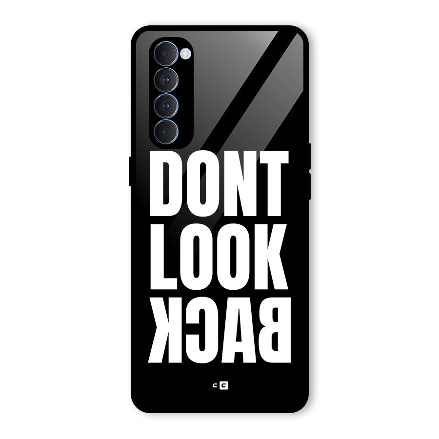Dont Look Back Glass Back Case for Oppo Reno4 Pro