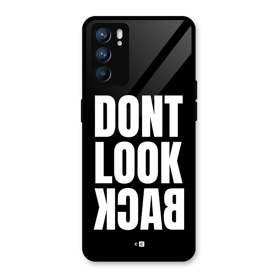Dont Look Back Glass Back Case for Oppo Reno6 5G