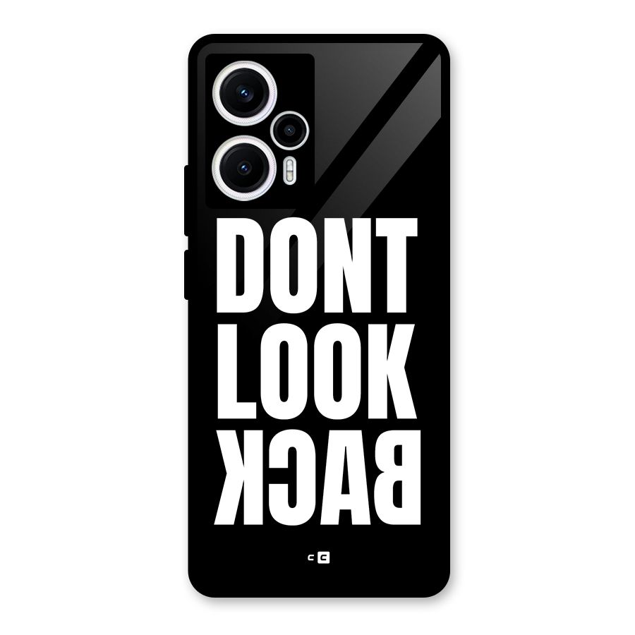 Dont Look Back Glass Back Case for Poco F5