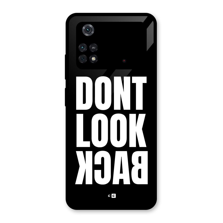 Dont Look Back Glass Back Case for Poco M4 Pro 4G