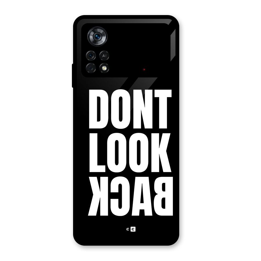 Dont Look Back Glass Back Case for Poco X4 Pro 5G