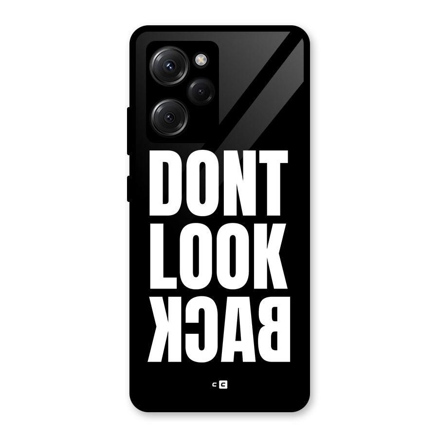 Dont Look Back Glass Back Case for Poco X5 Pro