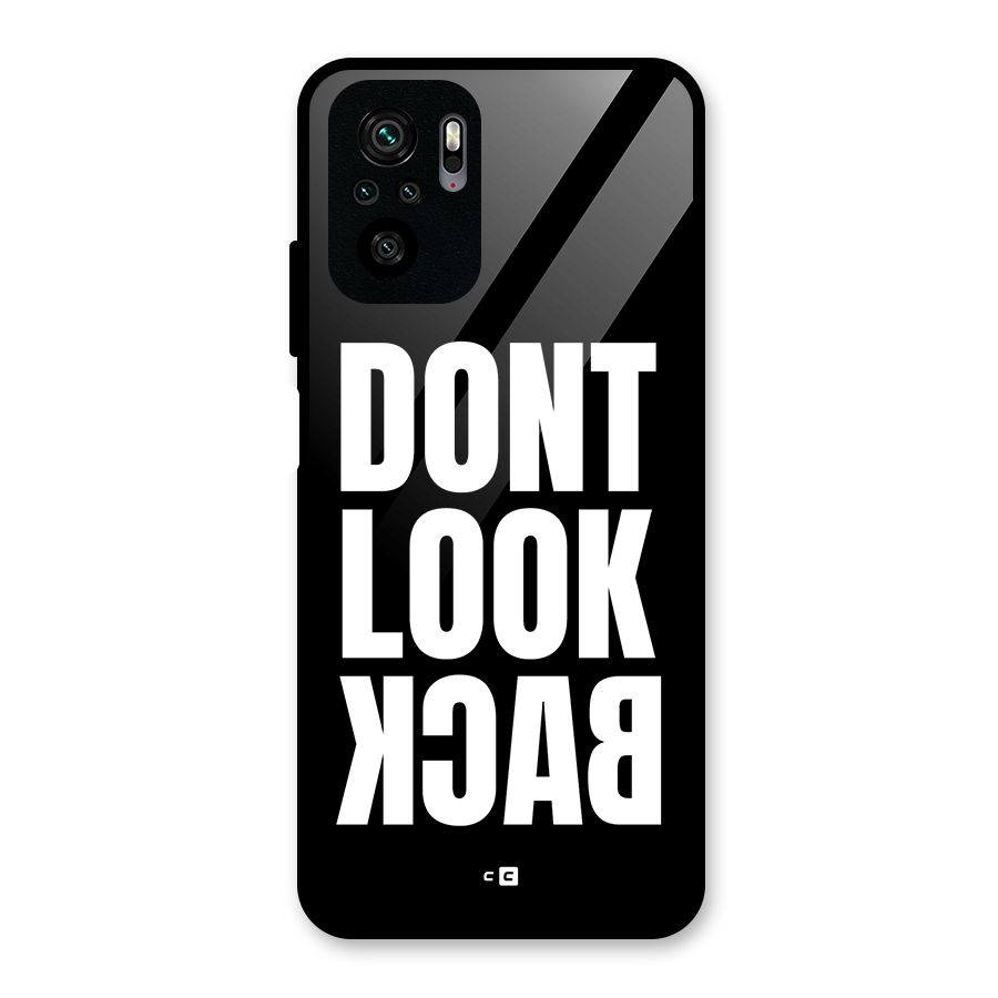 Dont Look Back Glass Back Case for Redmi Note 10S