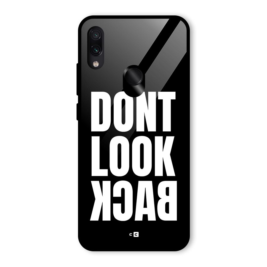Dont Look Back Glass Back Case for Redmi Note 7 Pro