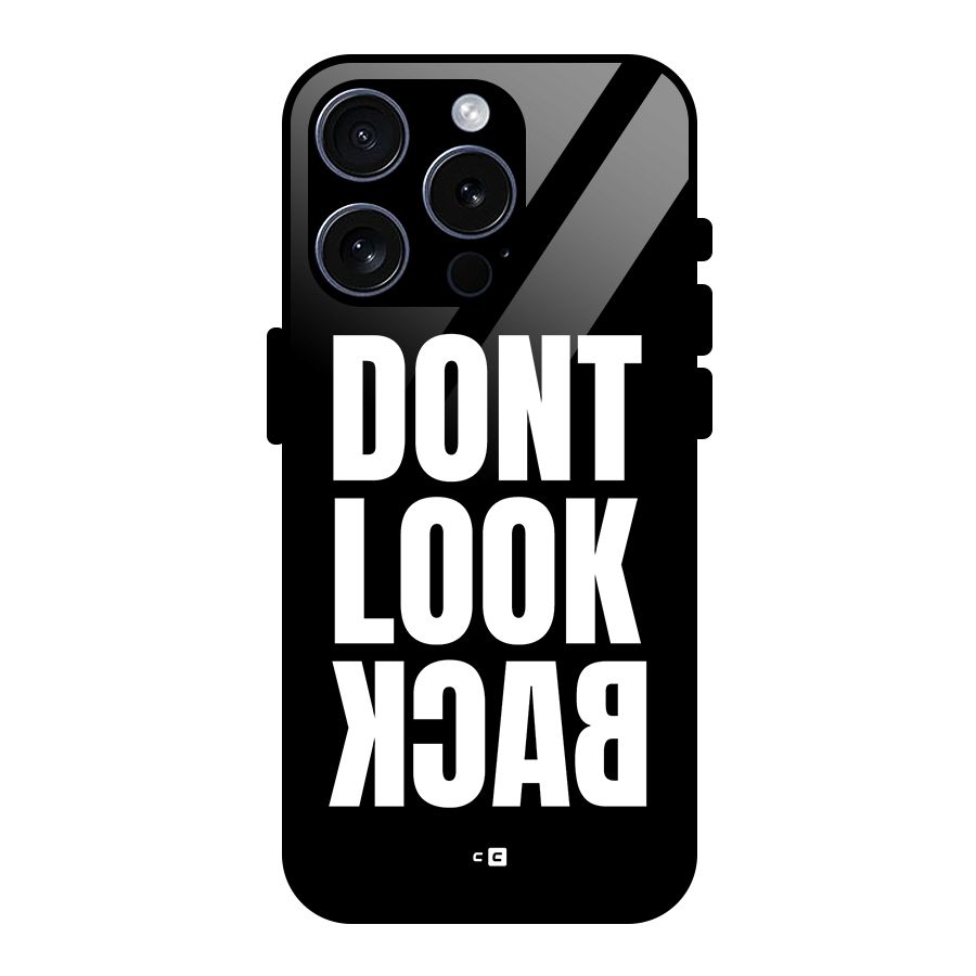 Dont Look Back Glass Back Case for iPhone 15 Pro