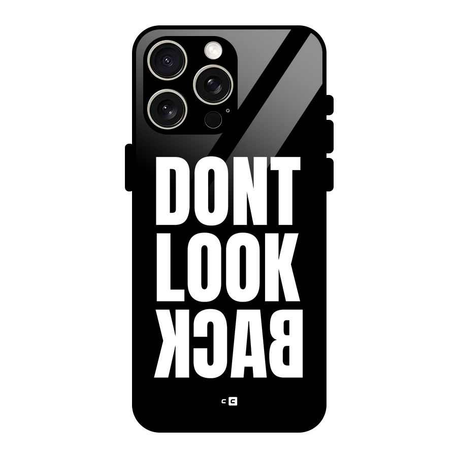 Dont Look Back Glass Back Case for iPhone 15 Pro Max