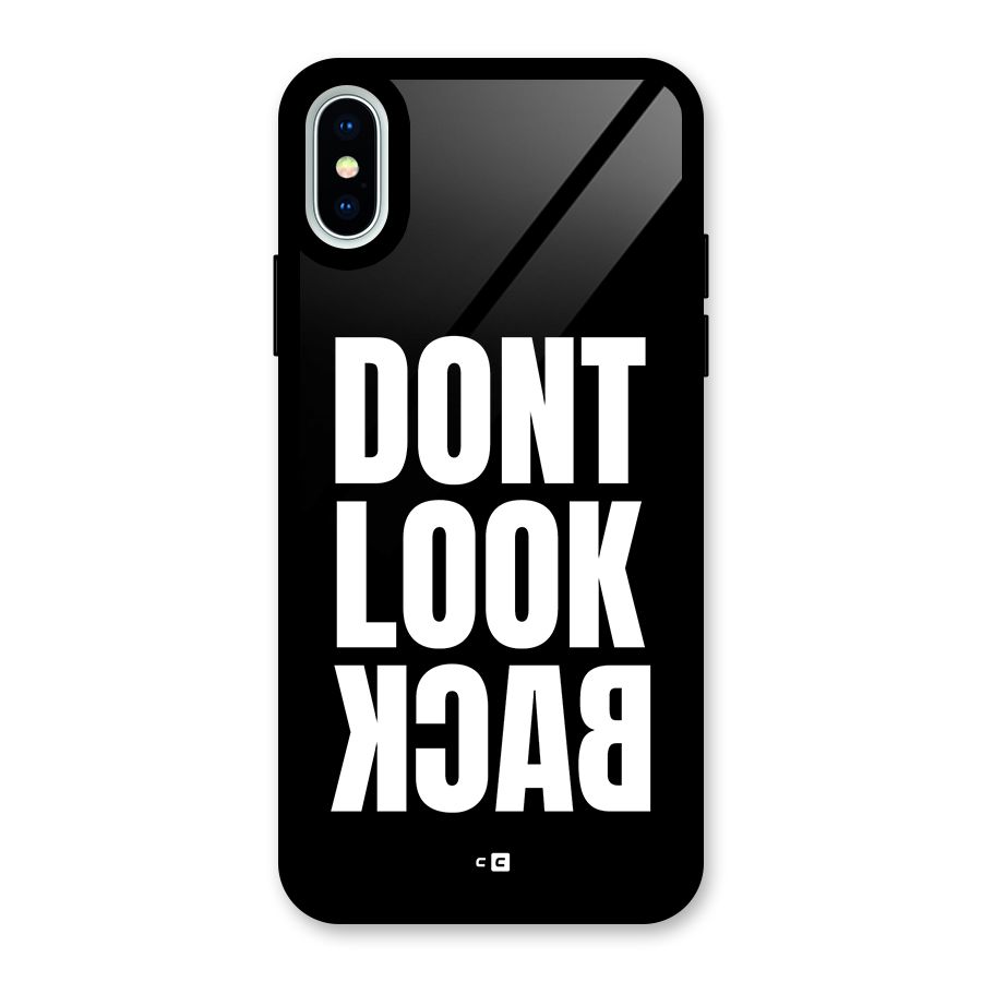Dont Look Back Glass Back Case for iPhone XS