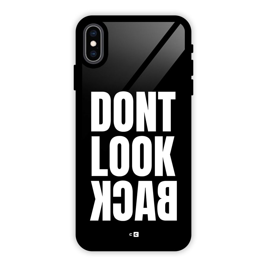 Dont Look Back Glass Back Case for iPhone XS Max