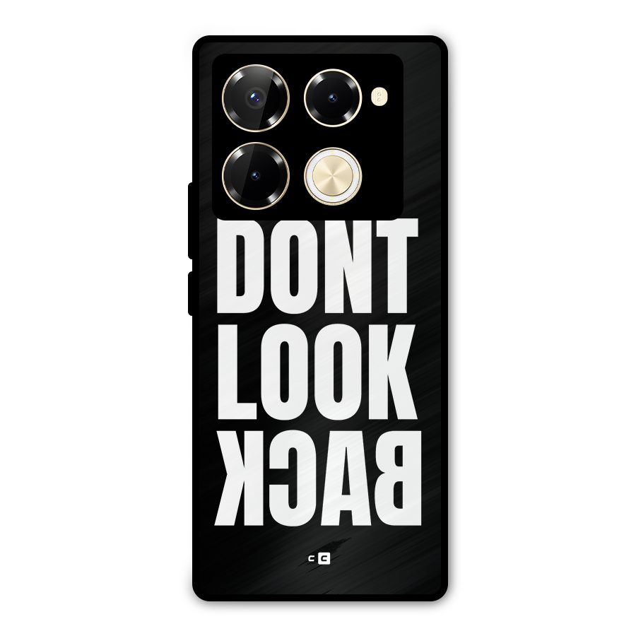 Dont Look Back Metal Back Case for Infinix Note 40 Pro