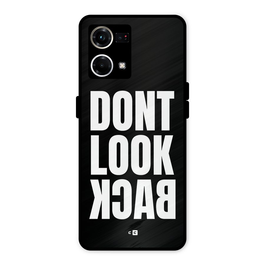 Dont Look Back Metal Back Case for Oppo F21s Pro 4G