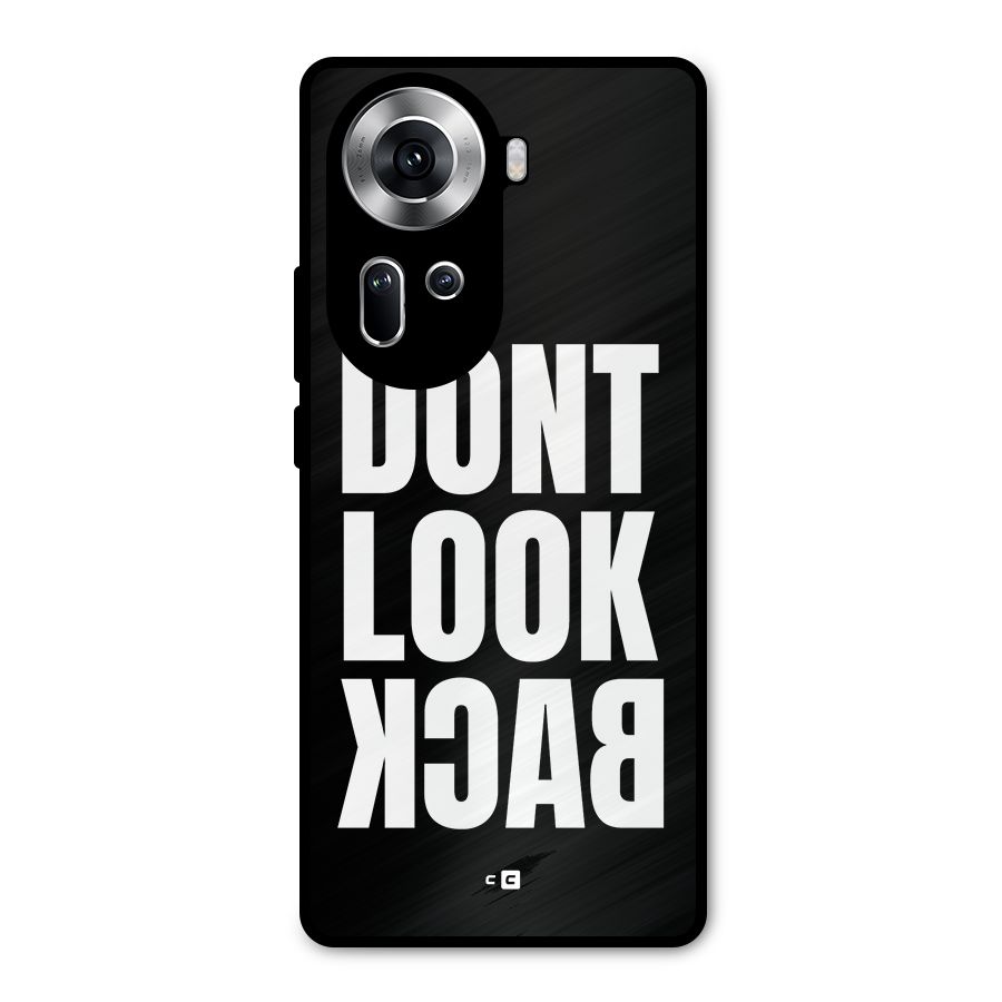 Dont Look Back Metal Back Case for Oppo Reno11 5G