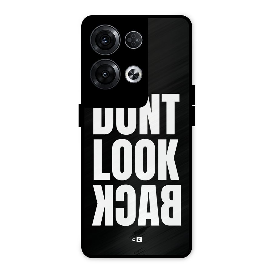 Dont Look Back Metal Back Case for Oppo Reno8 Pro 5G