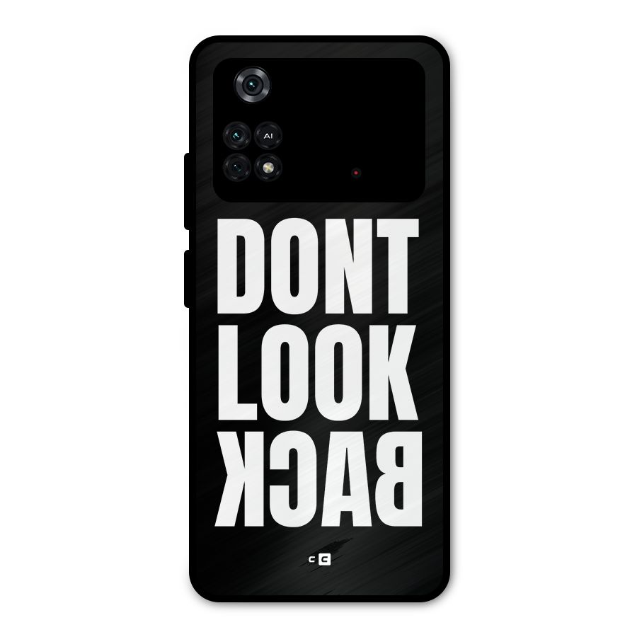 Dont Look Back Metal Back Case for Poco M4 Pro 4G