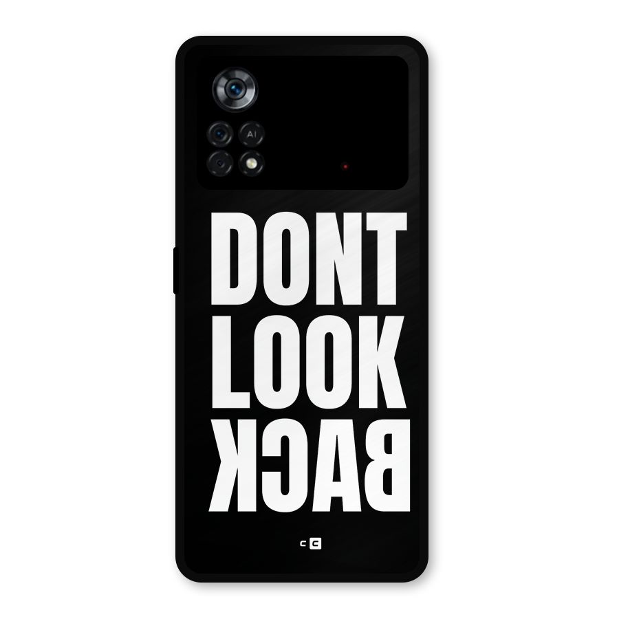 Dont Look Back Metal Back Case for Poco X4 Pro 5G