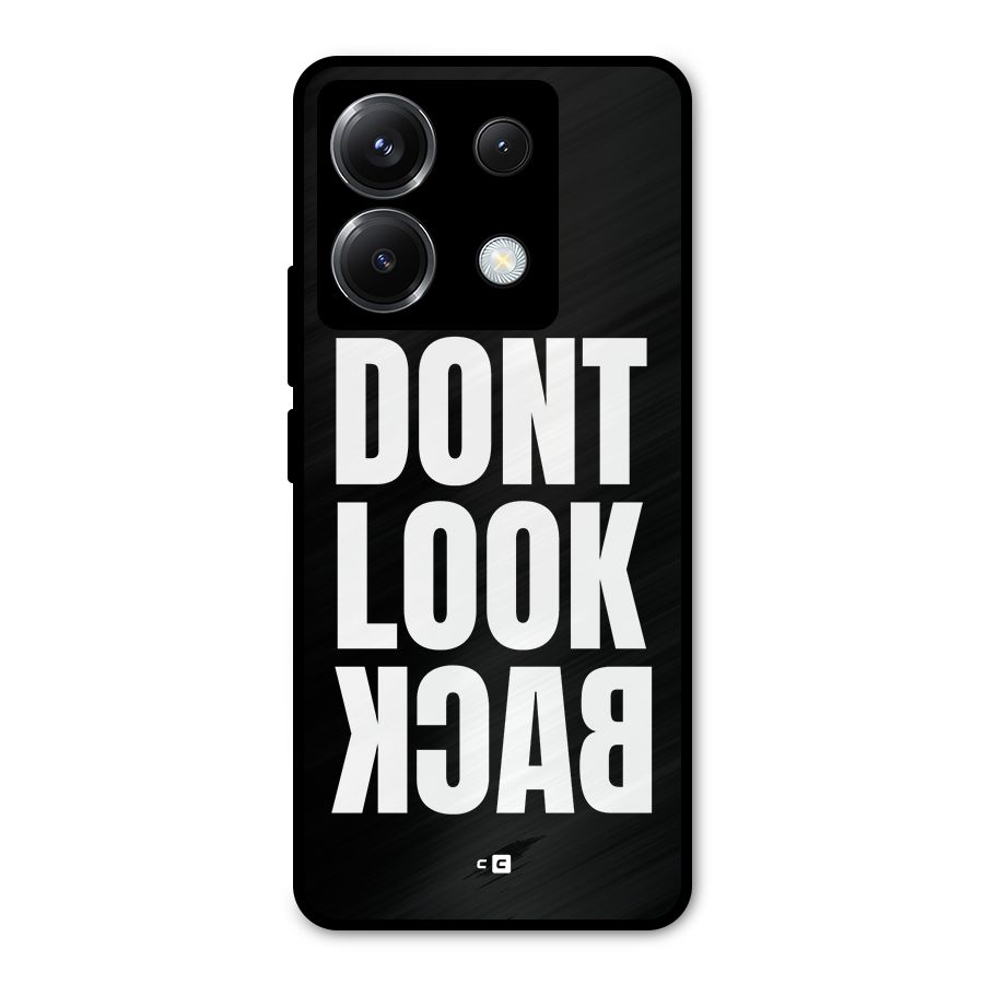 Dont Look Back Metal Back Case for Poco X6