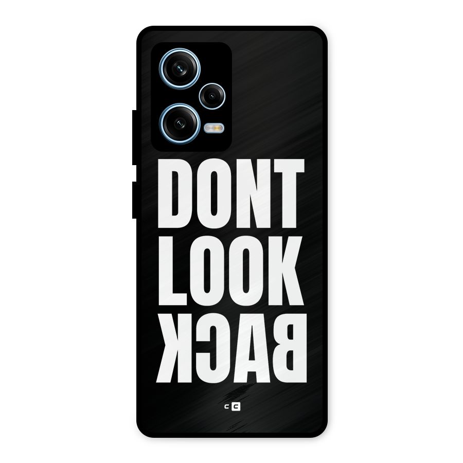 Dont Look Back Metal Back Case for Redmi Note 12 Pro