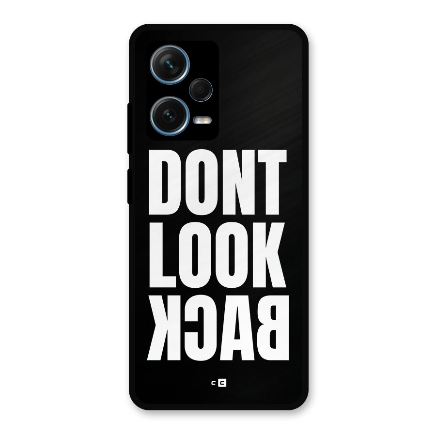 Dont Look Back Metal Back Case for Redmi Note 12 Pro Plus 5G
