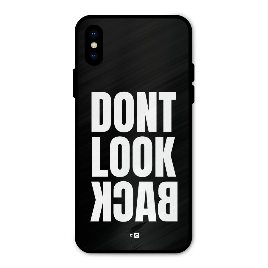 Dont Look Back Metal Back Case for iPhone X