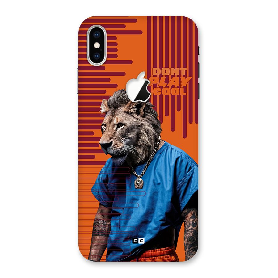 Dont Play Cool Back Case for iPhone XS Max Apple Cut