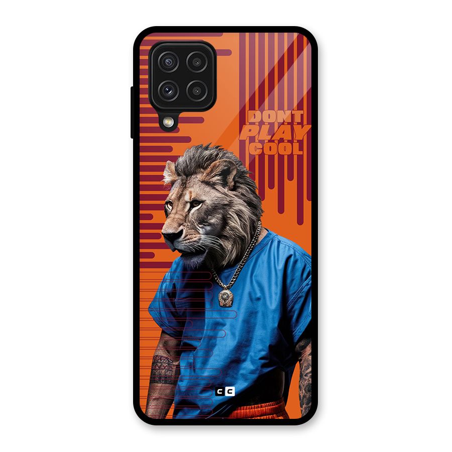 Dont Play Cool Glass Back Case for Galaxy A22 4G