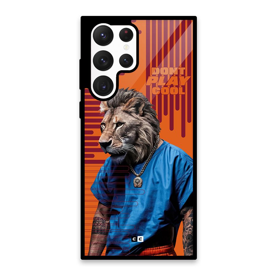 Dont Play Cool Glass Back Case for Galaxy S22 Ultra 5G