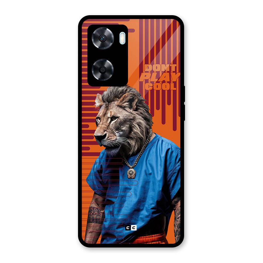 Dont Play Cool Glass Back Case for Oppo A77s