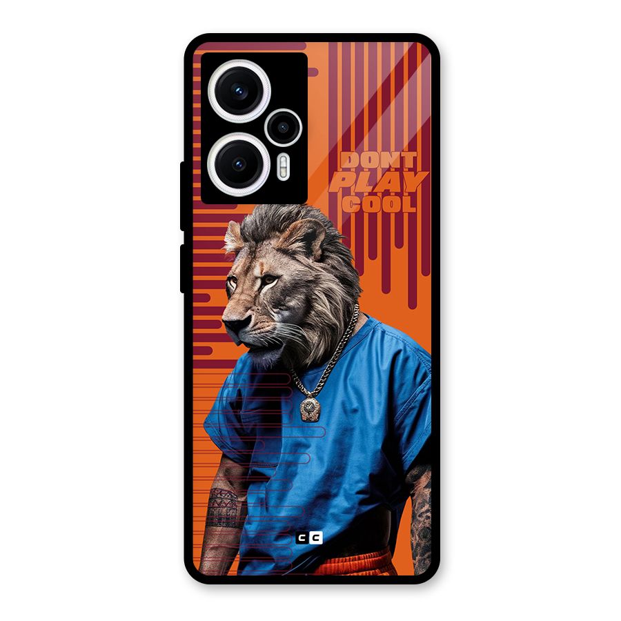 Dont Play Cool Glass Back Case for Poco F5