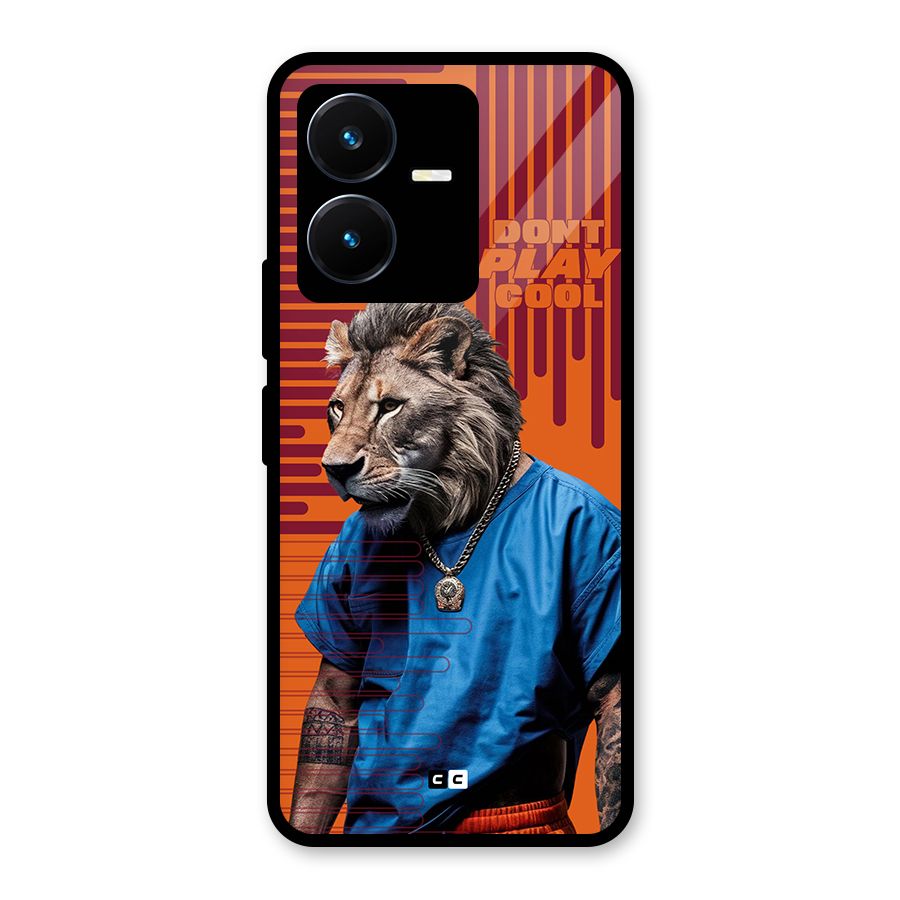 Dont Play Cool Glass Back Case for Vivo Y22s