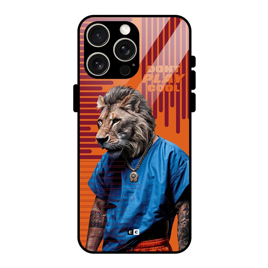 Dont Play Cool Glass Back Case for iPhone 15 Pro Max