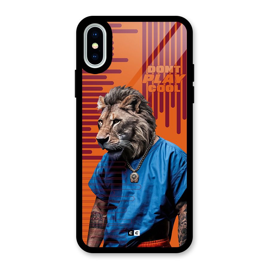 Dont Play Cool Glass Back Case for iPhone XS