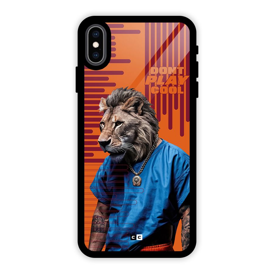 Dont Play Cool Glass Back Case for iPhone XS Max