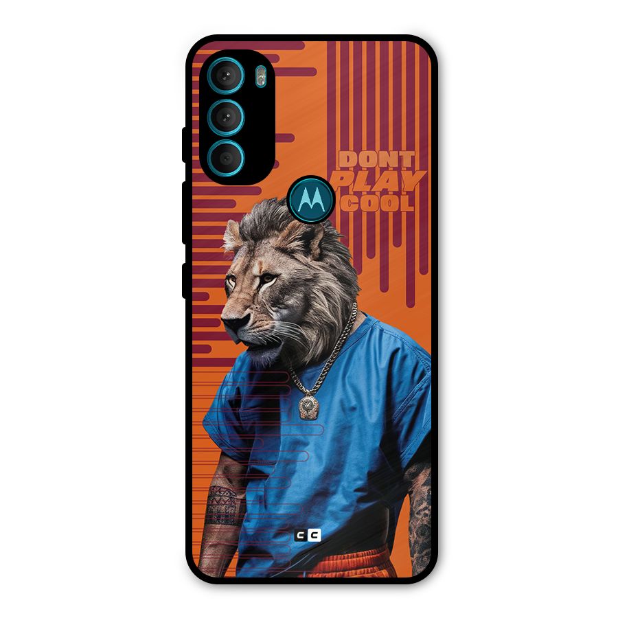 Dont Play Cool Metal Back Case for Moto G71 5G
