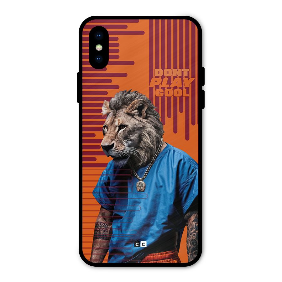 Dont Play Cool Metal Back Case for iPhone X