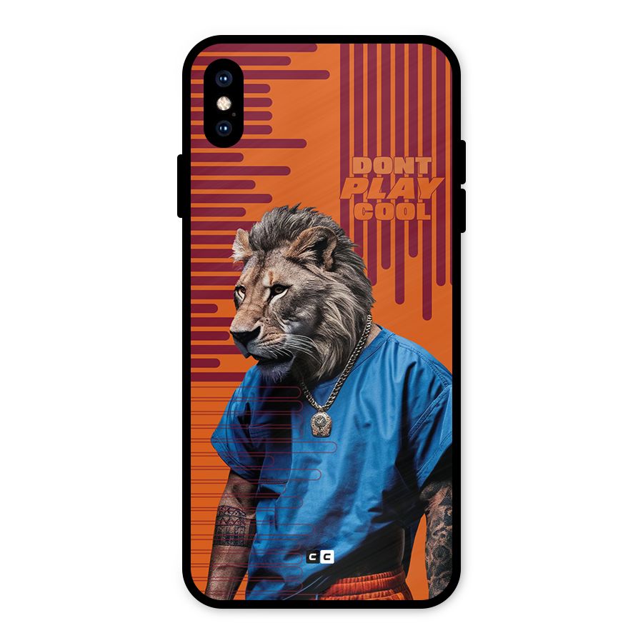 Dont Play Cool Metal Back Case for iPhone XS Max