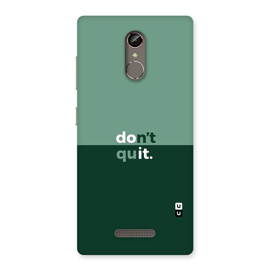 Dont Quit Do It Back Case for Gionee S6s