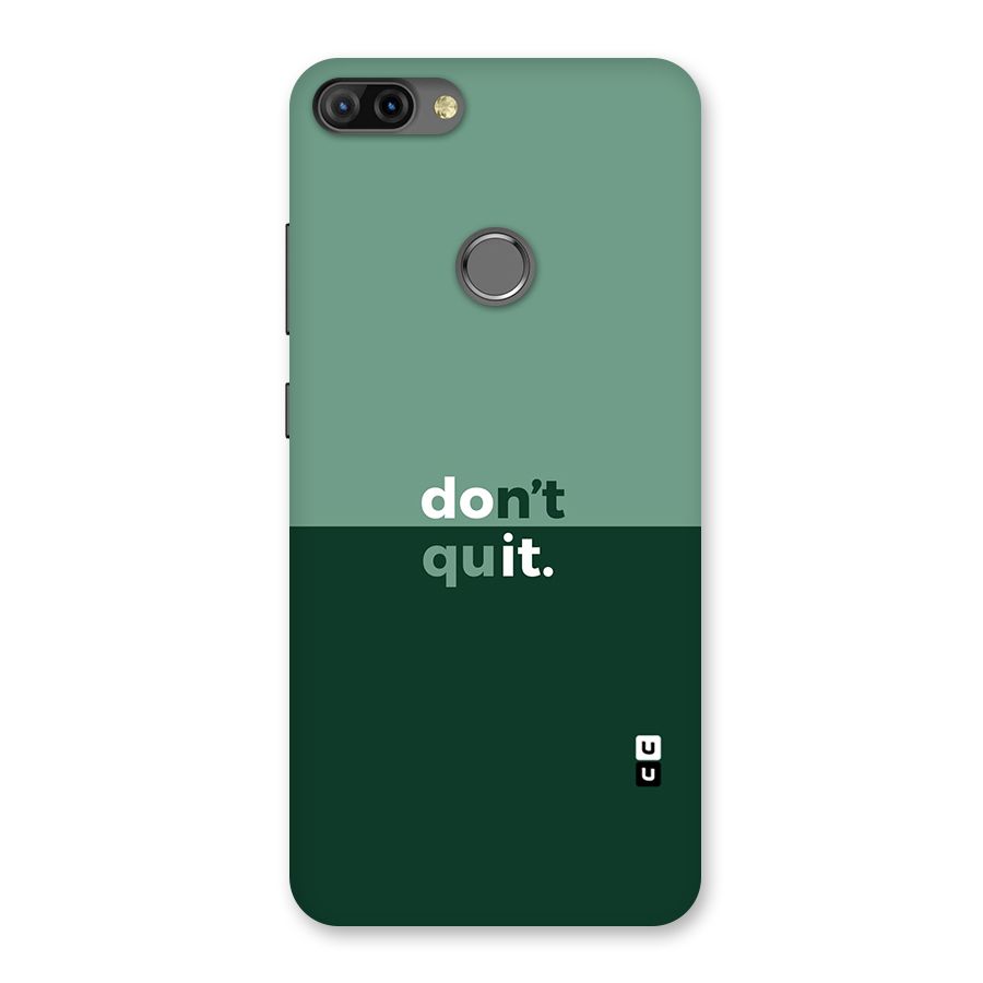 Dont Quit Do It Back Case for Infinix Hot 6 Pro