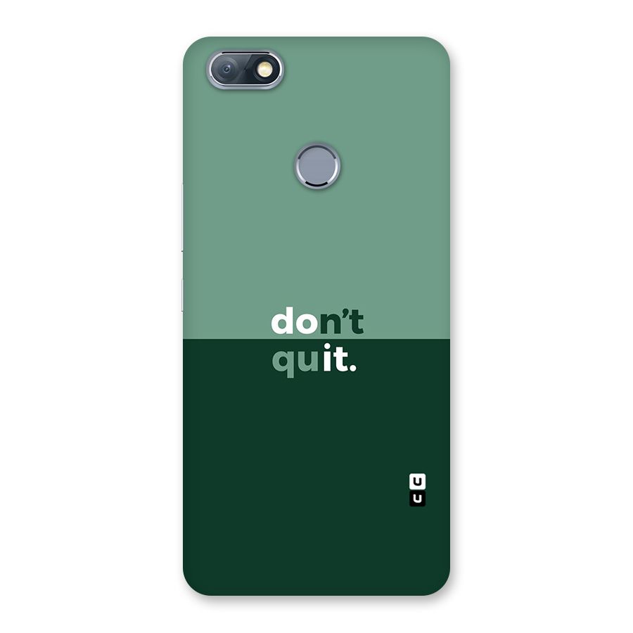 Dont Quit Do It Back Case for Infinix Note 5