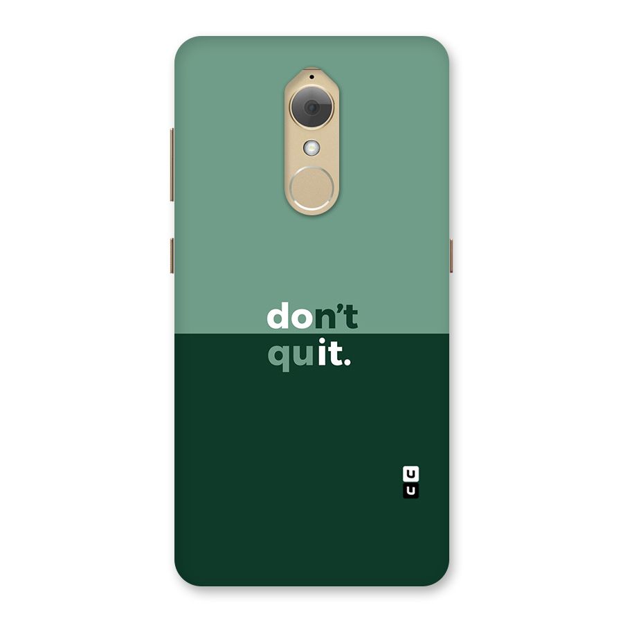Dont Quit Do It Back Case for Lenovo K8