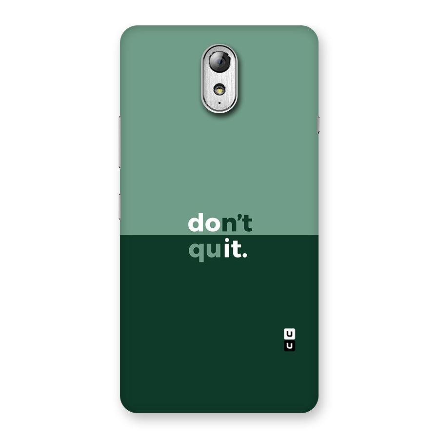 Dont Quit Do It Back Case for Lenovo Vibe P1M