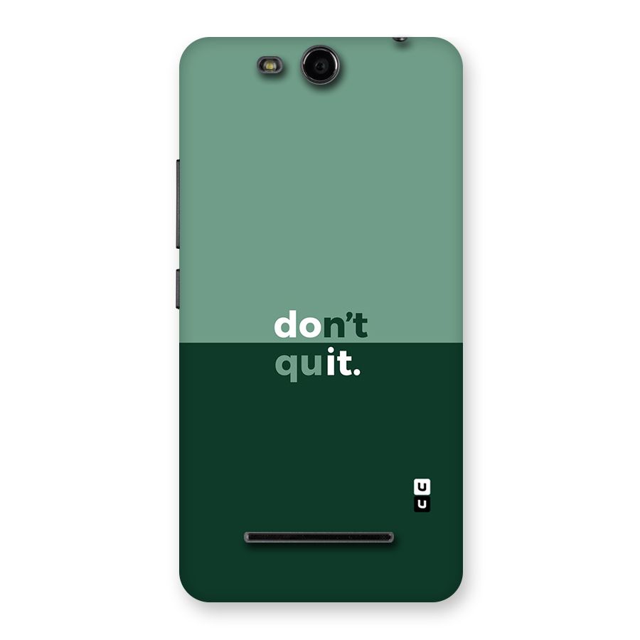 Dont Quit Do It Back Case for Micromax Canvas Juice 3 Q392
