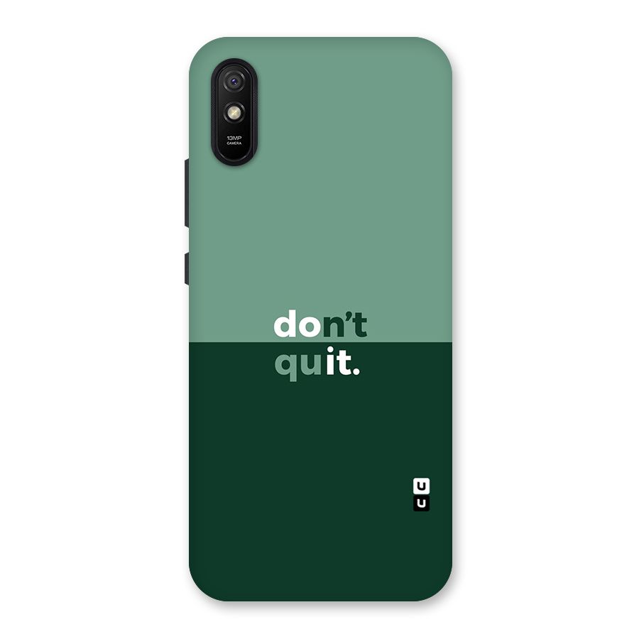 Dont Quit Do It Back Case for Redmi 9A