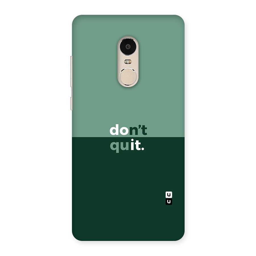 Dont Quit Do It Back Case for Xiaomi Redmi Note 4