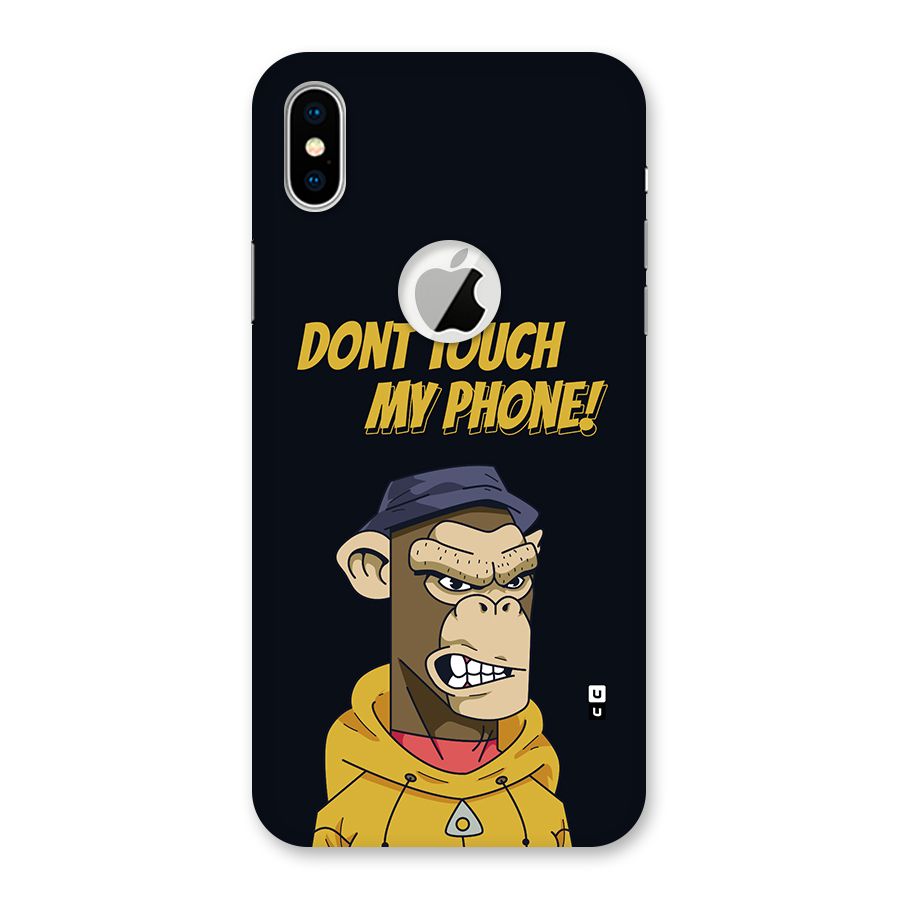 Dont Touch My Phone Back Case for iPhone X Logo Cut
