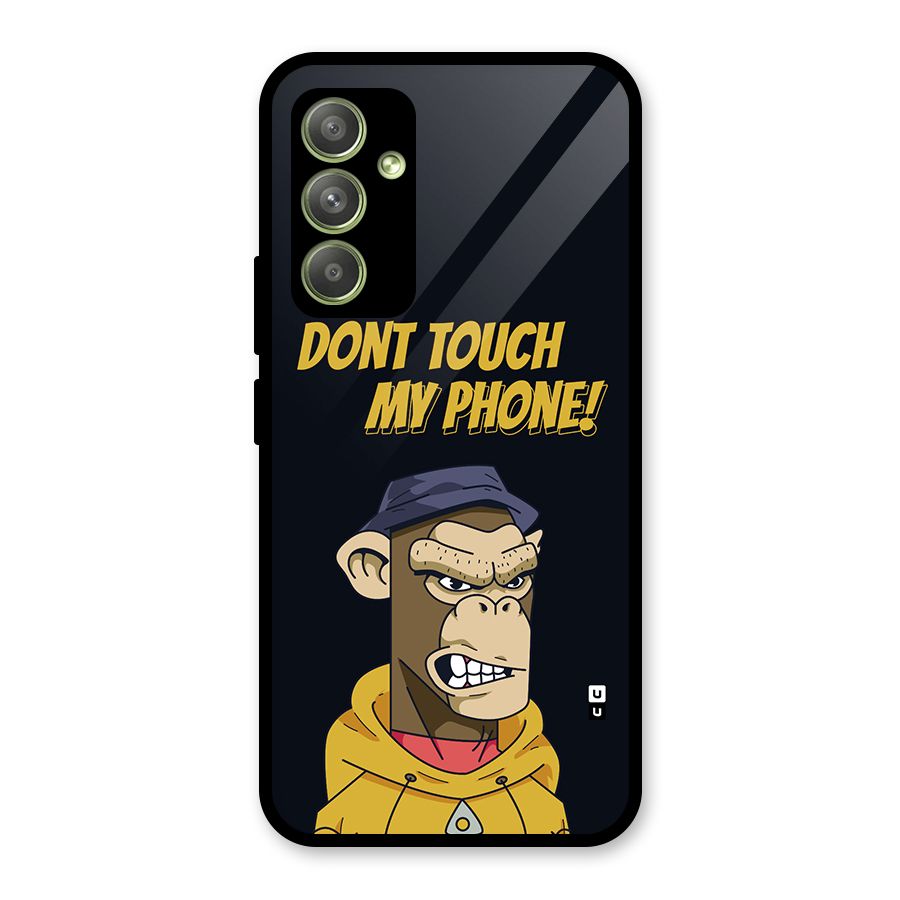 Dont Touch My Phone Glass Back Case for Galaxy A54