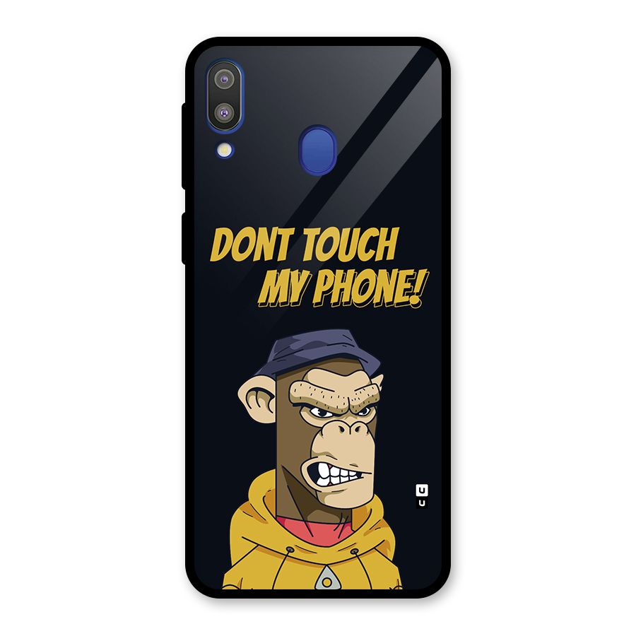 Dont Touch My Phone Glass Back Case for Galaxy M20