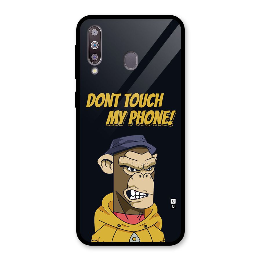 Dont Touch My Phone Glass Back Case for Galaxy M30