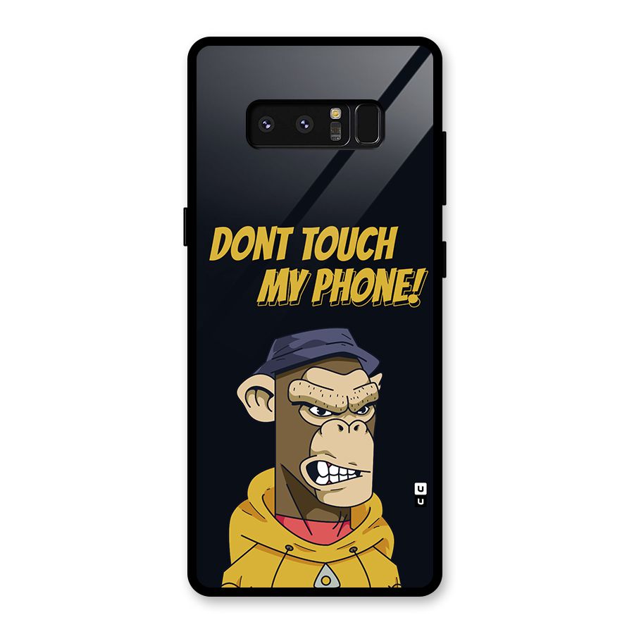 Dont Touch My Phone Glass Back Case for Galaxy Note 8